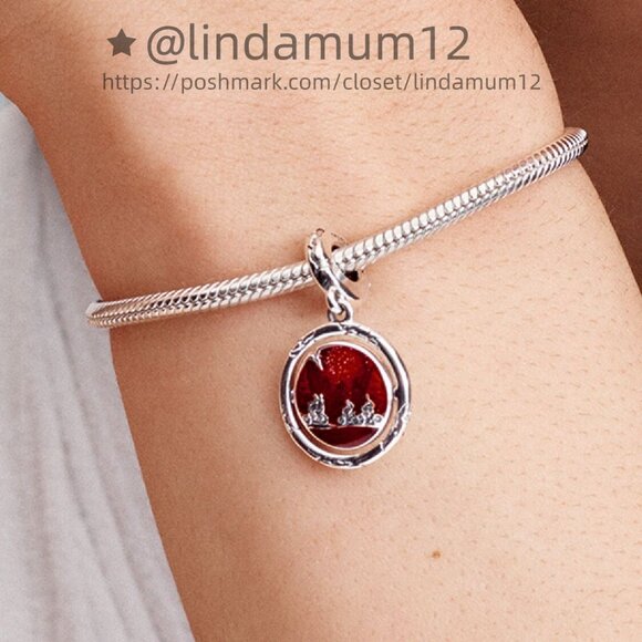 Pandora Stranger Things Glow-in-the-dark Upside Down Dangle Charm - Picture 5 of 7